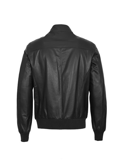 Bomber Dakota in pelle Nero BARBA NAPOLI | DAKOTA99